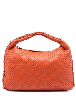 Bottega Veneta Pre-Owned 2011 Medium Nappa Intrecciato Fuzzy Veneta hobo bag - Orange