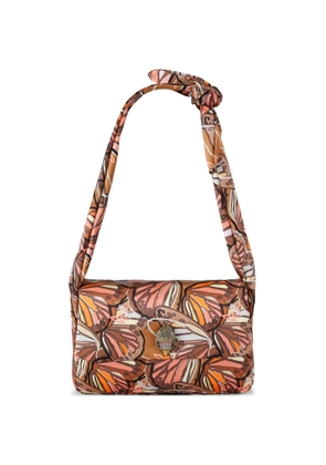 Kurt Geiger London Kensington Knot butterfly printed shoulder bag - Brown