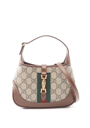 Gucci Pre-Owned 2016-2026 Mini GG Supreme Web Jackie 1961 crossbody bag - Brown