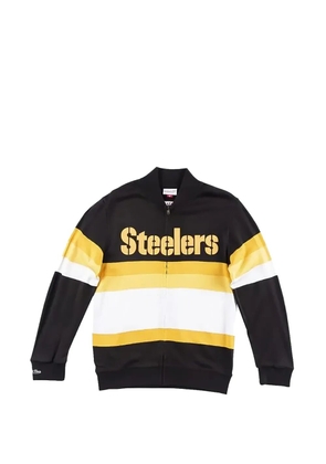 Mitchell & Ness NFL 'Pittsburgh Steelers' stripe full-zip sweater - Black