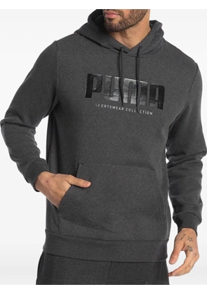 PUMA logo-print hoodie - Grey
