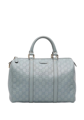 Gucci Pre-Owned 2016-2026 Medium Guccissima Joy boston bag - Blue