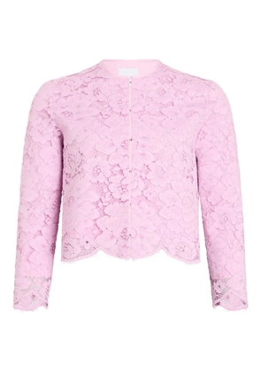 Patou lace collarless jacket - Pink