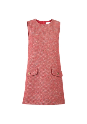 Carolina Herrera lurex tweed mini dress - Red