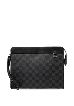 Louis Vuitton Pre-Owned 2021-2025 Damier Graphite Standing Pouch clutch bag - Black
