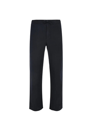 120% Lino drawstring trousers - Blue