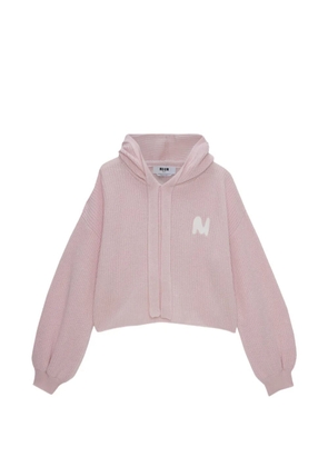 MSGM logo-embellishment sweater - Pink