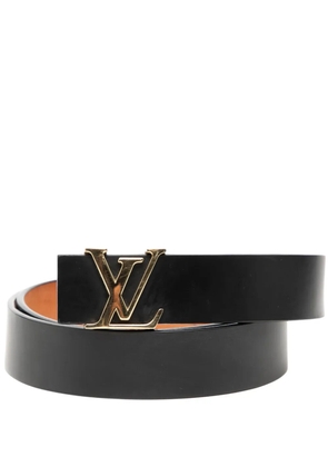 Louis Vuitton Pre-Owned 2004 Leather Initiales belt - Black