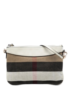 Burberry Pre-Owned 2000-2017 Mega Check Canvas Peyton crossbody bag - Brown