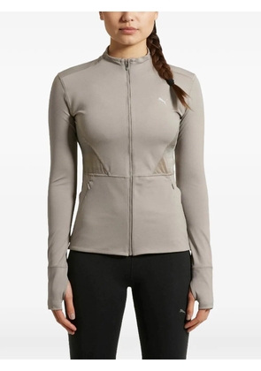 PUMA zip-up logo-detail jacket - Grey