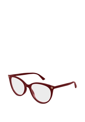 Gucci Eyewear gg0093o round frame glasses - Red