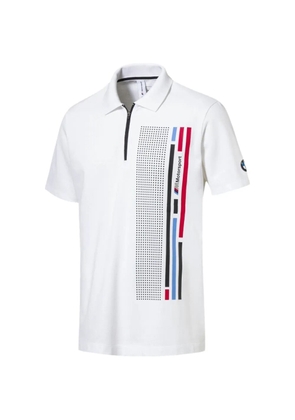 PUMA x BMW Motorsport logo-print polo shirt - White