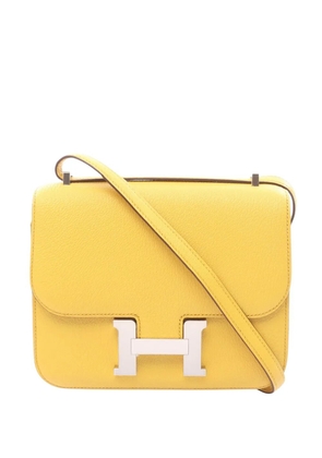 Hermès Pre-Owned 2023 Mini Chevre Constance III 18 crossbody bag - Yellow