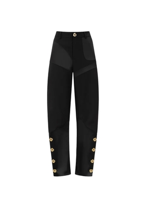 Violante Nessi The Brancusi panelled split trousers - Black