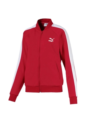 PUMA striped zip-up track jacket - Red