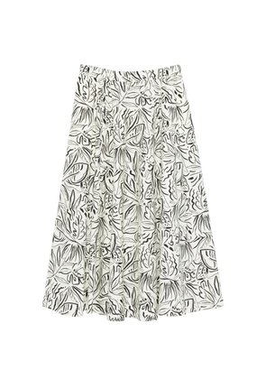 ASPESI patterned skirt - White