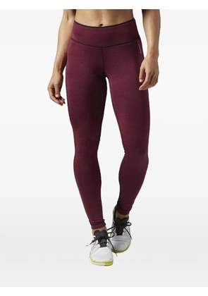 Reebok contrasting-seam leggings - Red
