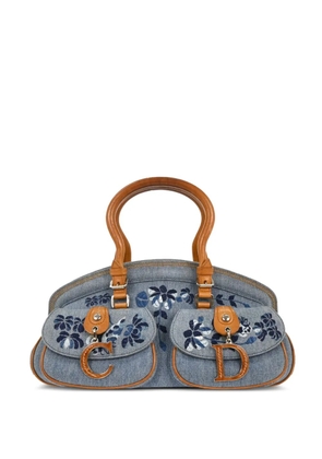 Christian Dior Pre-Owned 2005 flower.detail tote bag - Blue