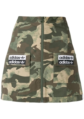 adidas camo mini skirt - Green