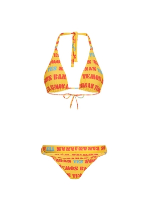 Amir Slama tie-strap bikini - Yellow