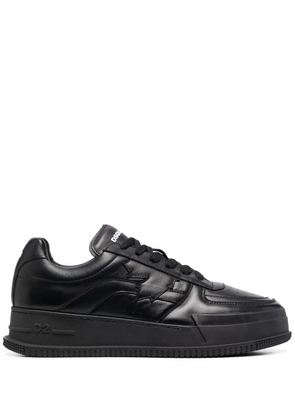 DSQUARED2 logo-print lace-up sneakers - Black