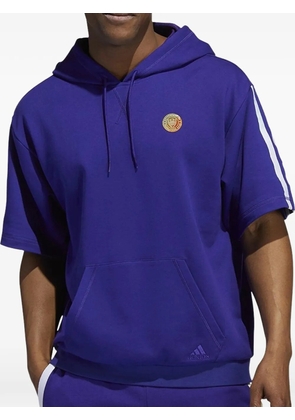 adidas x Donavan Mitchell short-sleeve hoodie - Purple
