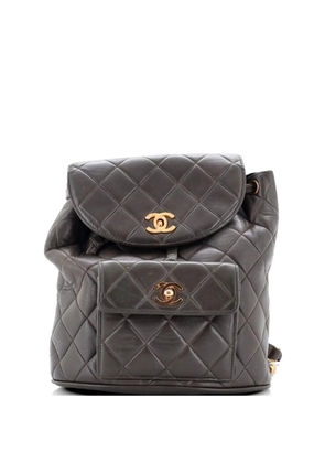 CHANEL Pre-Owned CC Pocket Quilted Lambskin Small backpack - Green