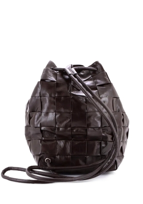 Bottega Veneta Pre-Owned Cassette Sailor Maxi Intrecciato Leather Small backpack - Brown