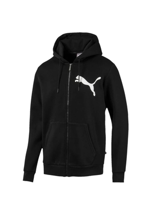 PUMA full-zip logo hoodie - Black