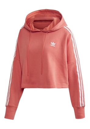 adidas Originals Trefoil Cropped Hood WMNS 'Trace Scarlet / White' - Orange