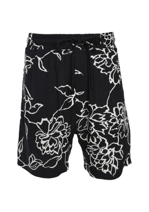 Gaelle floral-print bermuda shorts - Black