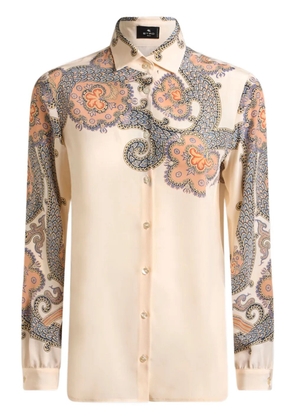 ETRO Year of Snake silk shirt - Neutrals