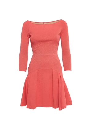 Elie Saab pleats mini dress - Red