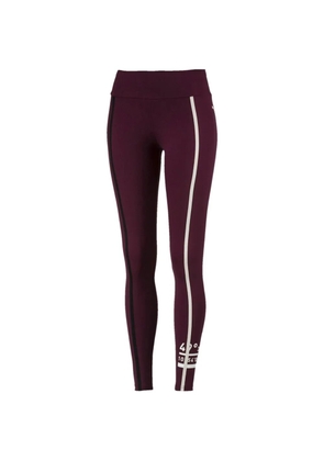 PUMA stripe-detail leggings - Purple