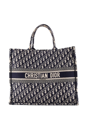 Christian Dior Pre-Owned Book Oblique Canvas Large tote bag - Blue