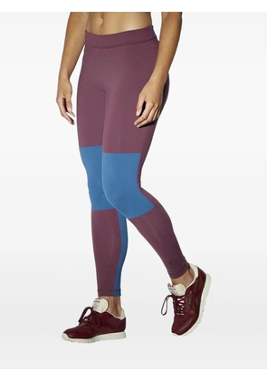 Reebok colourblock-design leggings - Purple