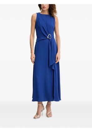 Morgan metallic-buckle sleeveless maxi dress - Blue
