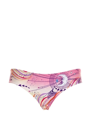 Agua Bendita Zoe printed bikini bottom - Pink