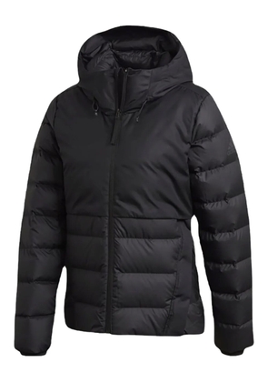 adidas hooded black jacket