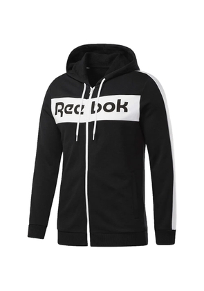 Reebok logo hooded track jacket - Black