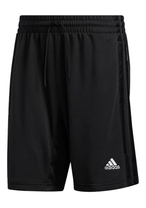 adidas Legend Winter three stripes track shorts - Black