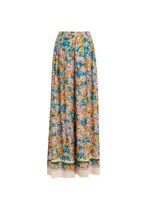 Essentiel Antwerp floral-print trousers - Blue