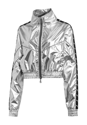 PUMA cropped zip T-shirt - Silver