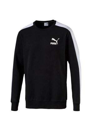 PUMA logo crew-neck sweatshirt - Black