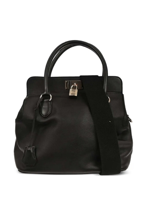 Hermès Pre-Owned 2014 26 Toolbox leather handbag - Black