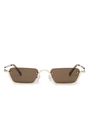 Manière De Voir Sacha rectangular frameless sunglasses - Gold