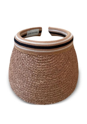 Helen Kaminski striped visor - Brown