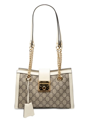 Gucci Pre-Owned 2016-2026 Small GG Supreme Padlock tote bag - Brown