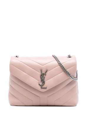 Saint Laurent Pre-Owned 2017 Small Quilted Calfskin Monogram Loulou Chain shoulder bag - Pink