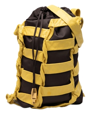 Bottega Veneta Pre-Owned 2012-2026 Nylon BV Tape bucket bag - Black